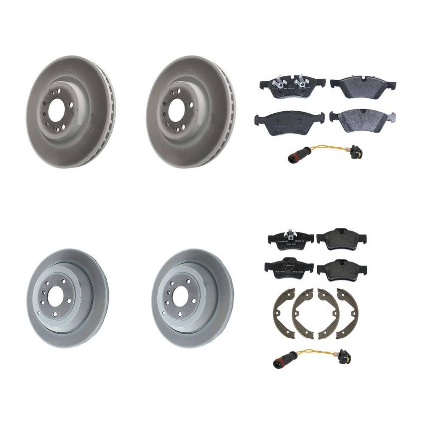 Mercedes Disc Brake Pad and Rotor Kit - Front and Rear (330mm/330mm) 164420222064